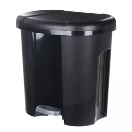 Ведро для мусора Rotho PASO двойное, черное, 20 л