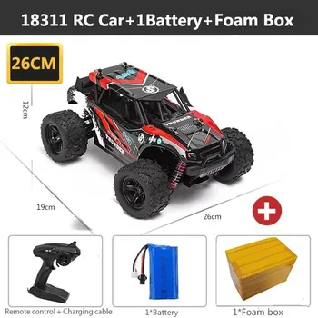 Новый 4WD радиоуправляемый автомобиль 2,4 ГГц радиоуправляемый автомобиль вездеход высокоскоростной автомобиль Monster Truck 45 км/ч 1:18 игрушечных внедорожников, детский подарок на день рождения 18301