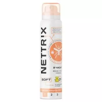 Аэрозоль от комаров Nettrix Soft, 100 мл