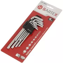 Ключ шестигранный, 9 предметов, Bartex, Г-образный, TORХ, AI-2904003