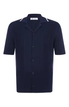 Хлопковая рубашка Brunello Cucinelli