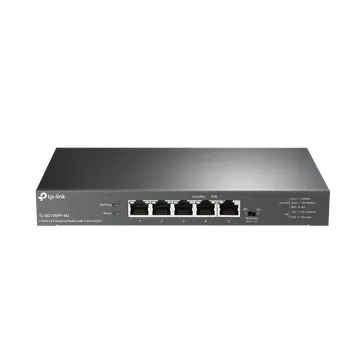 Коммутатор TP-Link TL-SG105PP-M2, кол-во портов: 5x2.5 Гбит/с, PoE: 4x60 Вт (макс. 123 Вт)