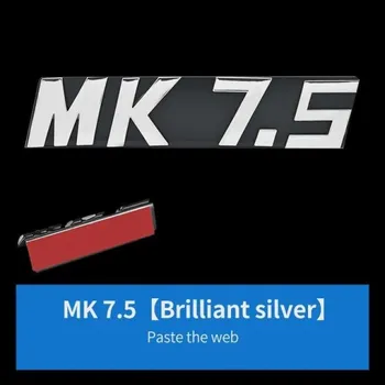 3D ABS буквы MK5 MK6 MK7 MK7.5 эмблема для гольфа автомобильная решетка кронштейн значок наклейка глянцевый черный, серебристый цвет MK5-Glossy Black