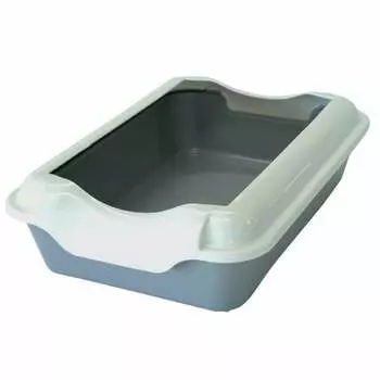 Homecat Бюджет лоток для кошек с бортиком серый - 37х27х115 см для всех возрастов Россия 1 уп. х 1 шт. х 0.39 кг