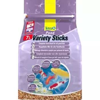 Корм Tetra Pond Variety Sticks для прудовых рыб 3 вида палочек - 7 л повседневный Импортный корм 1 уп. х 1 шт. х 1.02 кг