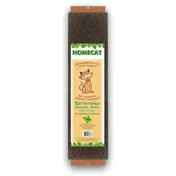 Homecat Венге когтеточка с кошачьей мятой большая - 70х14 см для всех возрастов Россия 1 уп. х 1 шт. х 0.8 кг