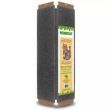 Homecat Венге когтеточка с кошачьей мятой угловая малая - 58х21 см для всех возрастов Россия 1 уп. х 1 шт. х 1 кг