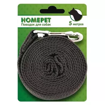 Homepet поводок для собак стропа с карабином 25 мм, 5 м Россия 1 уп. х 1 шт. х 0.1 кг