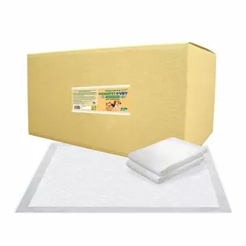 Homepet Vet пеленки для животных, впитывающие 60х60 см, 150 шт Китай 1 уп. х 1 шт. х 4.8 кг