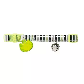 Hunter Smart ошейник для кошек Glossy Stripes лайм премиум Германия 1 уп. х 1 шт. х 0.01 кг