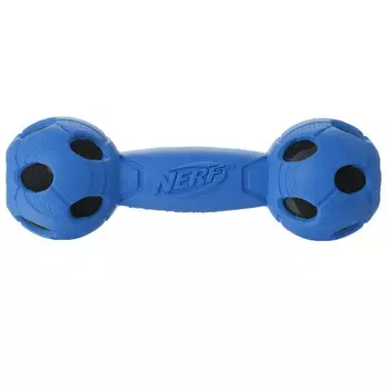 Игрушка для собак Nerf Гантель с отверстиями - 17,5 см для всех возрастов для всех пород Китай 1 уп. х 1 шт. х 0.3 кг