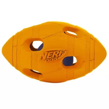 Игрушка для собак Nerf Мяч для регби светящийся - 10 см для всех возрастов для всех пород Китай 1 уп. х 1 шт. х 0.42 кг