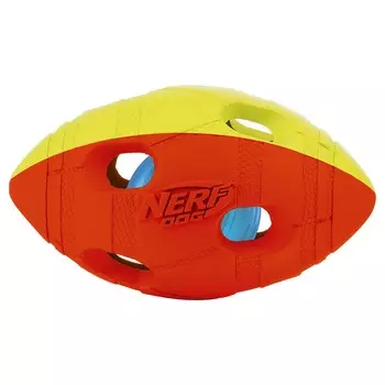 Игрушка для собак Nerf Мяч гандбольный двухцветный светящийся - 10 см для всех возрастов для всех пород Китай 1 уп. х 1 шт. х 0.19 кг