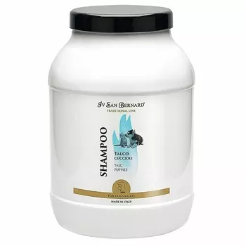 Iv San Bernard Traditional Line Talc Шампунь для щенков и котят 3 л уход за шерстью для щенков Италия 1 уп. х 1 шт. х 3.35 кг