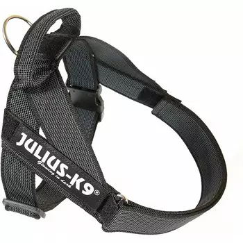 Julius-K9 шлейка для собак Color & Gray 3, 84-113 см / 40-70 кг, черная для всех возрастов Венгрия 1 уп. х 1 шт. х 0.352 кг