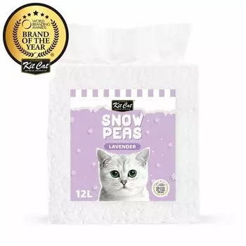Kit Cat Snow Peas наполнитель для туалета кошки биоразлагаемый на основе горохового шрота с ароматом лаванды повседневный супер премиум для всех возрастов мешок Китай 1 уп. х 1 шт. х 2.5 кг