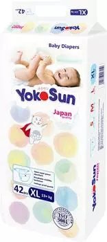 Подгузники YokoSun XL 13+кг 42шт - Vprok.ru Перекрёсток