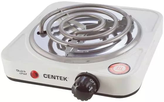 Плитка Centek CT-1508 электрическая белая 14см