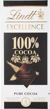 Плитка Lindt Excellence 100% Cacao 50г
