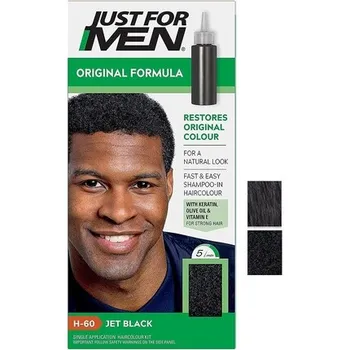 Оригинальная краска для волос Formula Jet Black, 1 шт., Just For Men