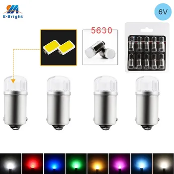 4 шт., лампы для мотоциклов, BA9S, T4W, BAX9S, H6W, BAY9S, H21W, 2SMD