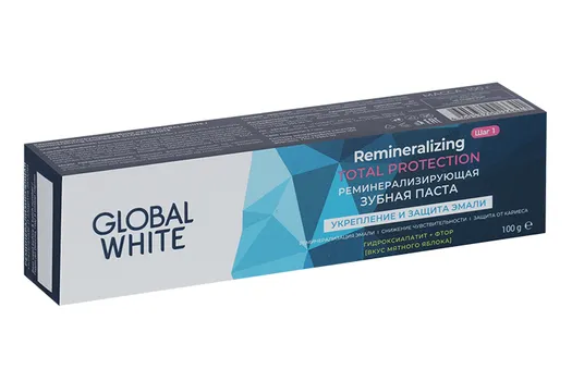 З/паста GLOBAL WHITE реминерализирующая, 100 г