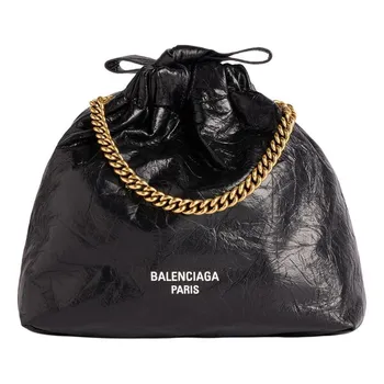 Сумка crush xs tote bag 'black' Balenciaga, черный