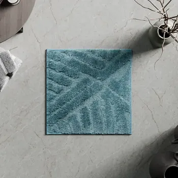 Коврик для туалета Swensa Noor 50x50 см цвет бирюзовый