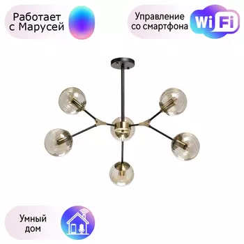 Потолочная люстра DeMarkt Гамбург с поддержкой Маруся 605016206-М
