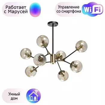 Потолочная люстра DeMarkt Гамбург с поддержкой Маруся 605016108-М