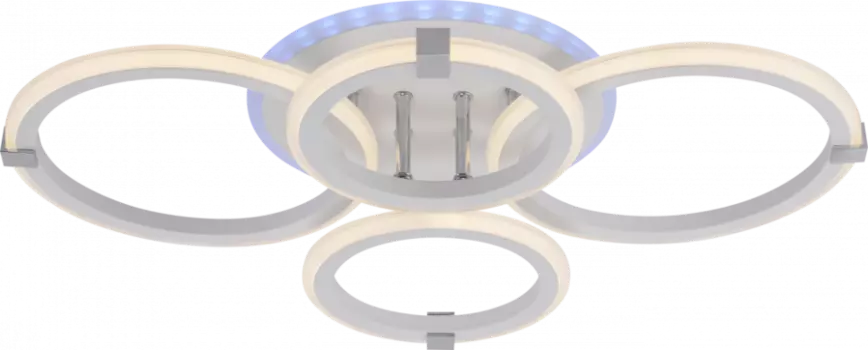 Потолочная диммируемая люстра с пультом ДУ Profit Light 6319/4 WHT 80W+6,5W RGB