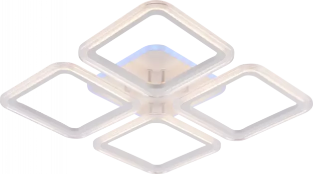 Потолочная диммируемая люстра с пультом ДУ Profit Light 9826/4 WHT 104W+8W RGB