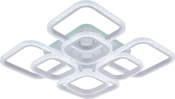 Потолочная диммируемая люстра с пультом ДУ Profit Light 6335/4+4 WHT 184W+10W RGB