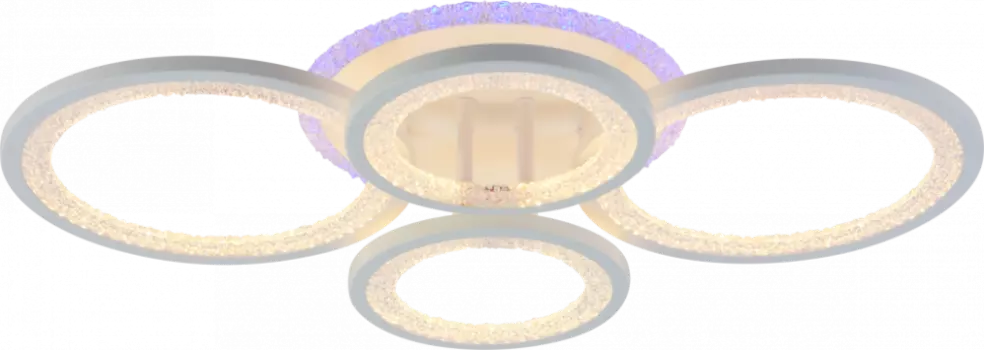 Потолочная диммируемая люстра с пультом ДУ Profit Light 8448/4 WHT 96W+7W RGB