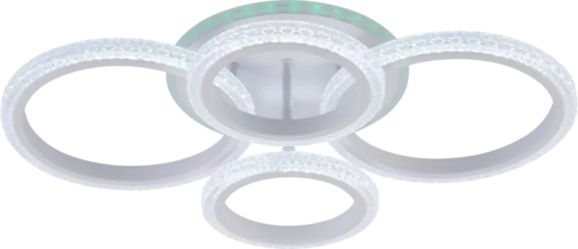 Потолочная диммируемая люстра с пультом ДУ Profit Light 6333/4 WHT 80W+6,5W RGB
