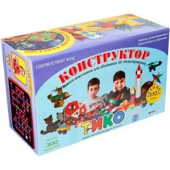 Конструктор ТИКО "Архимед" 152 детали в цветной коробке Рантис 685