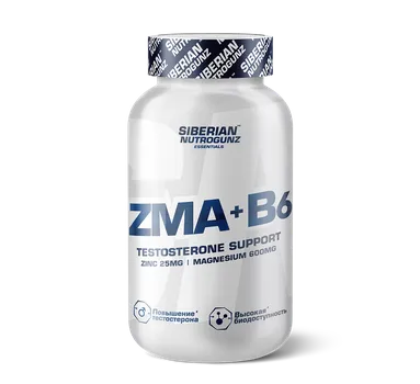 Siberian Nutrogunz "ZМА+В6" (ZMA) - 60 капсул 800мг