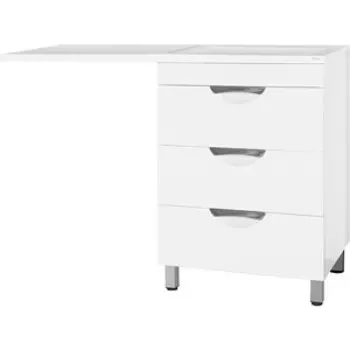 Тумба с раковиной Style line Жасмин 60 (120R) напольная, под стиральную машину, белая (ЛС-00000644 + 2000949237428)