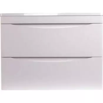 Тумба с раковиной Style line Бергамо мини 70х35 Люкс Plus подвесная, белая (СС-00002320 + 2000949236384)