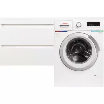 Тумба с раковиной Style line Даллас Люкс 68 (130L) подвесная, под стиральную машину, белая эмаль (СС-00002352 + 2000949237442)