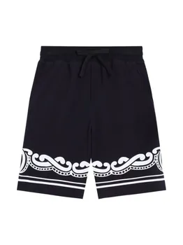 Dolce & Gabbana Kids спортивные шорты с логотипом, синий