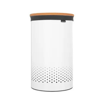 Корзина для белья Brabantia 380х380х635 мм 60 л белая (104404)