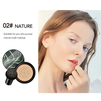CC крем Mushroom Head Air Cushion Натуральный увлажняющий тональный крем Консилер Отбеливающий контроль жирности макияж Косметика BB крем 01# Ivory White