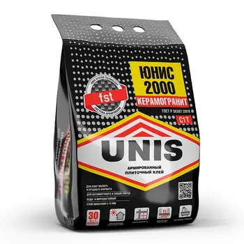 Клей для плитки Unis 2000, 5 кг