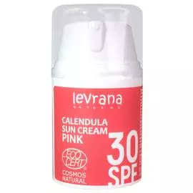 Солнцезащитный крем для тела «Календула», 30 SPF PINK, 50 мл, Levrana