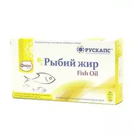 Рыбий жир 500 мг, 30 капсул, КоролевФарм