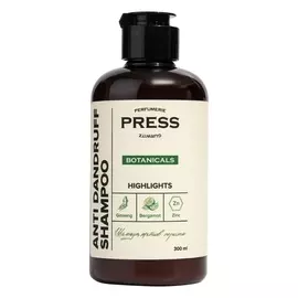 Шампунь от перхоти Botanicals бессульфатный, 300 мл, Press Gurwitz