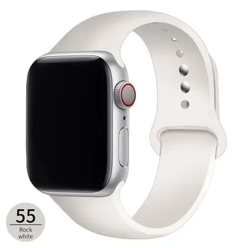 Силиконовый ремешок для Apple Watch Ultra2, ремешок 42 мм, 45 мм, 38 мм, 44 мм, 40 мм, резиновый спортивный ремешок для умных часов, браслет iWatch series 9/8/7/6/5/4/3/SE 38mm 40mm 41mm ML