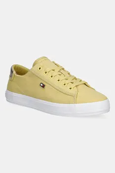 Кроссовки Vulc Canvas на шнурках Tommy Hilfiger, желтый