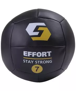 Медицинбол Effort EMD7, к/з, 7 кг, черный 1/2